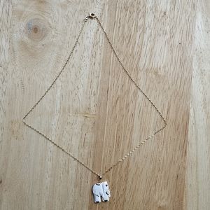 Beautiful Elephant Necklace 14K & 18K